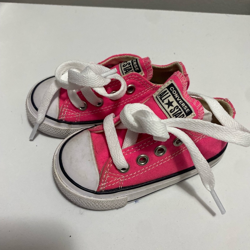 Converse Pink Canvas Sneakers